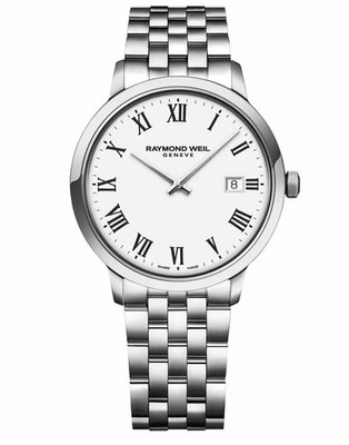 Raymond Weil Toccata Quartz White Dial Stainless Steel Men's Watch 5485-ST-00300