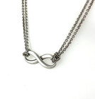Tiffany & Co. Infinity Pendant Double Chain Sterling Silver Necklace 15.5'' — photo 4