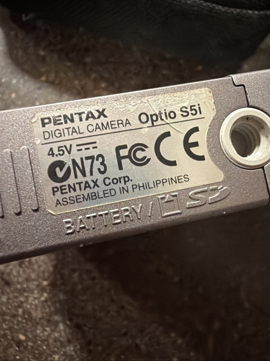 PENTAX Pentax Optio S5i 5.0MP Digital Camera - Silver for sale