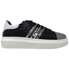BYBLOS y-401 SNEAKERS TENNIS COL.NERO/BIANCO /ARGENTO