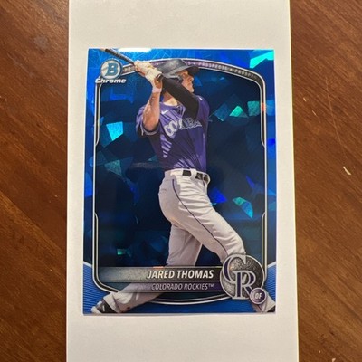2025 Bowman Chrome Draft Sapphire Edition Jared Thomas Rockies RC #BDC-147
