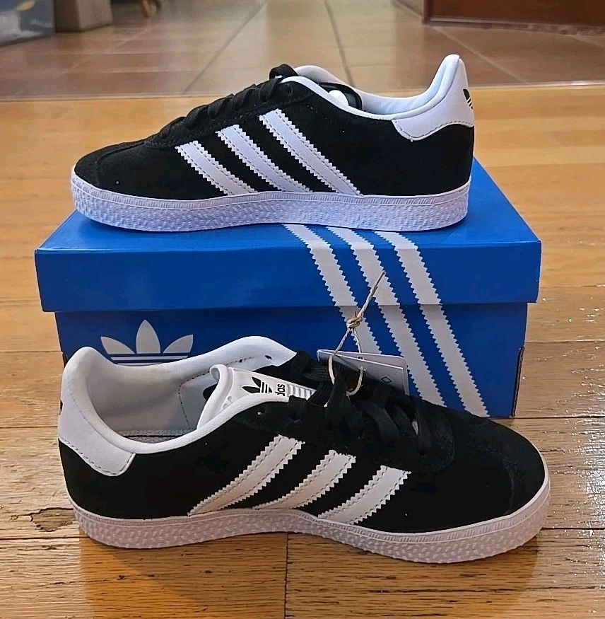 Adidas Gazelle C nero bianco oro BB2507 bambino taglia 12 5
