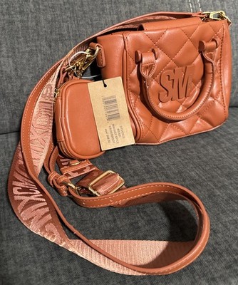 STEVE MADDEN BBABI CROSSBODY BAG TOP HANDLE SATCHEL W AIRPOD CASE | NEW W Tags!!