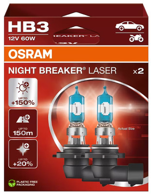 OSRAM Night Breaker Laser +150% HB3 Auto Scheinwerfer Lampen (Twin)