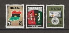 Biafra 1968 Sc#1 MH #19 MH #20 MNH Biafran independence Nigeria
