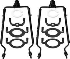 2PCS Lamps Harp Kit 7 8 9 10 inch Adjustable Lamp Shade Holder, Standard Base Fi