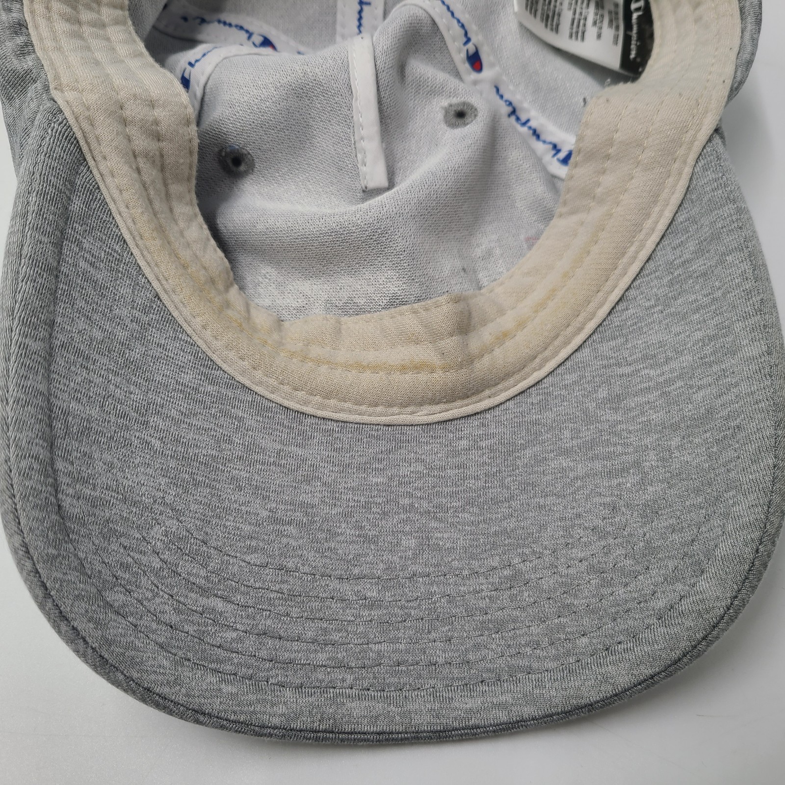 Champion Hat Strapback Gray Polyester Blend Adjus… - image 10