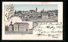 Ansichtskarte Erding, Fischer´sches Distrikts-Armenhaus, Teilansicht 1903 