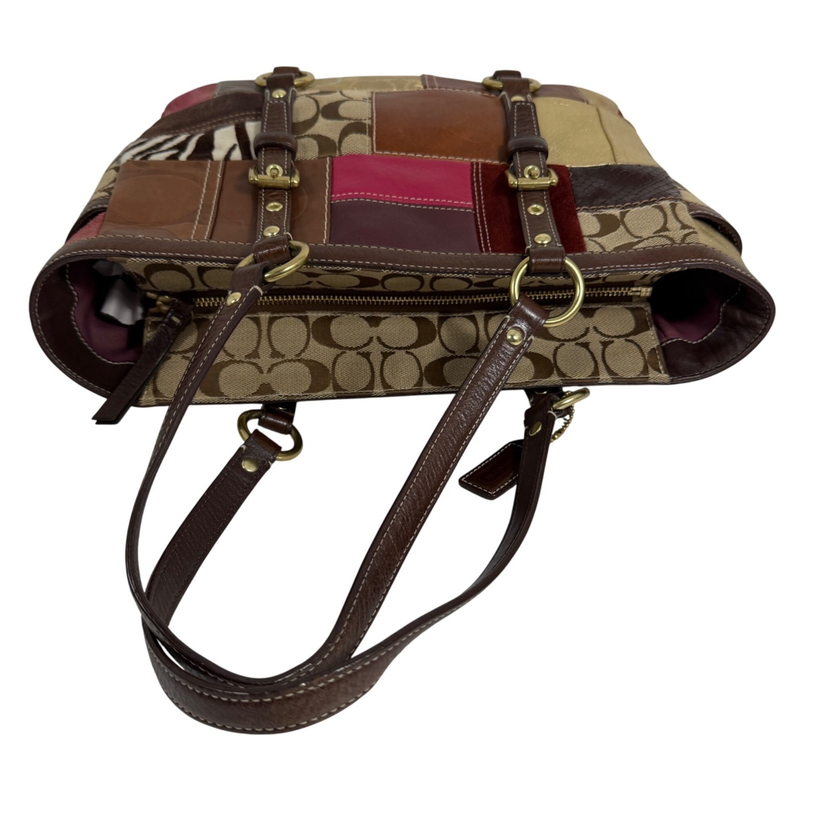 COACH Multicolor Patchwork Turn Lock Signature 10… - image 11