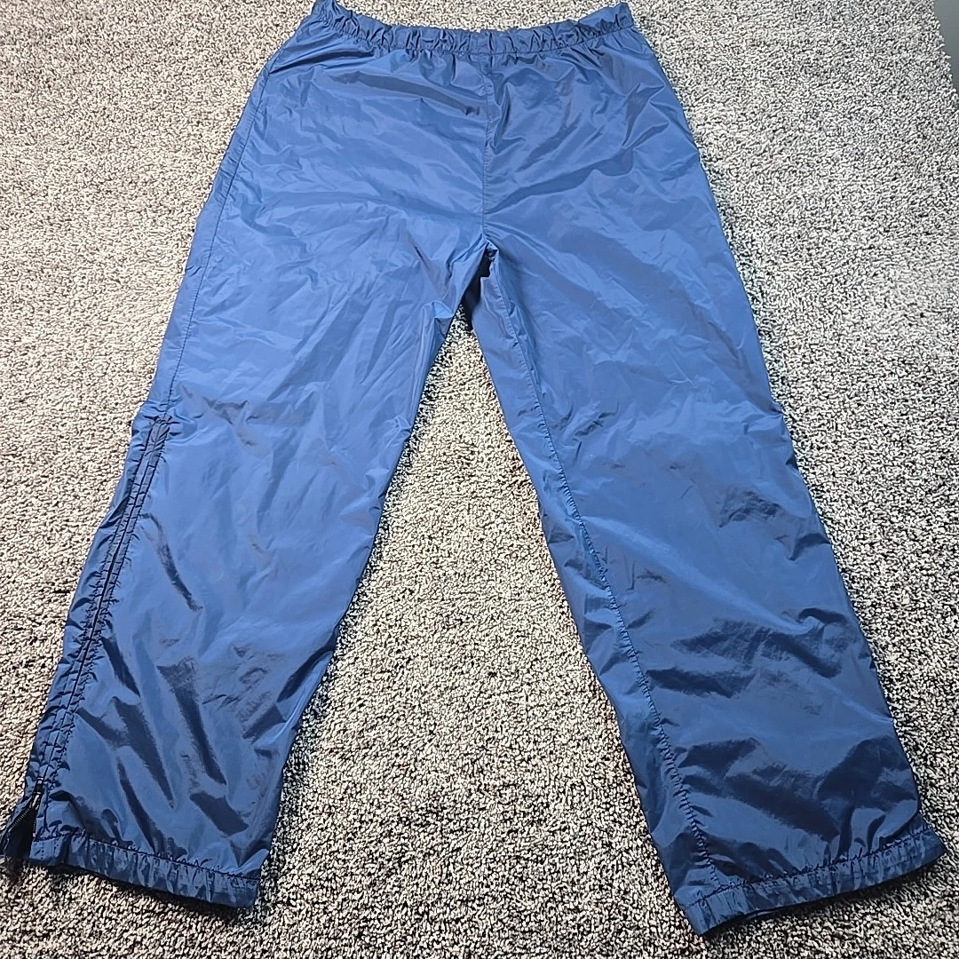 REI Gore-Tex Pants Mens Small Blue Waterproof Zip Leg Vintage Made In USA