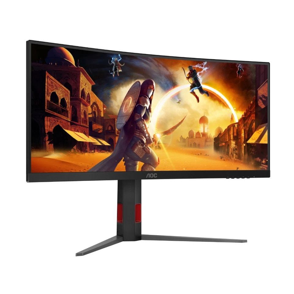 AOC G4 CU34G4Z 34" Curved UWQHD 240Hz 0.3ms Height Adjustable Gaming Monitor - Image 2 of 4