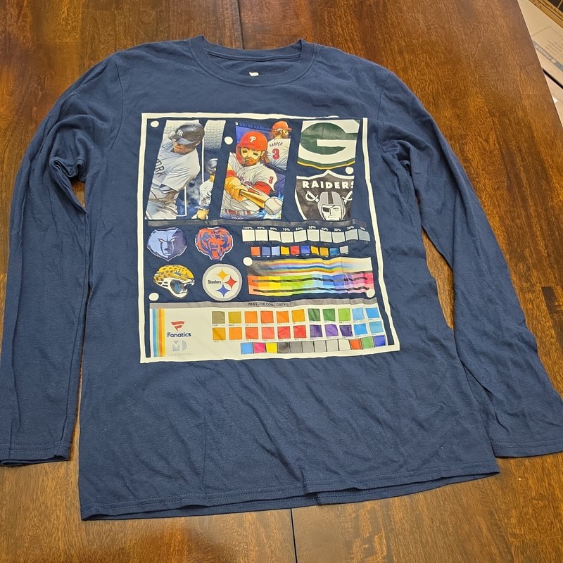 Fanatics Mens Size L Longsleeve Multisport (MLB / NFL) Shirt