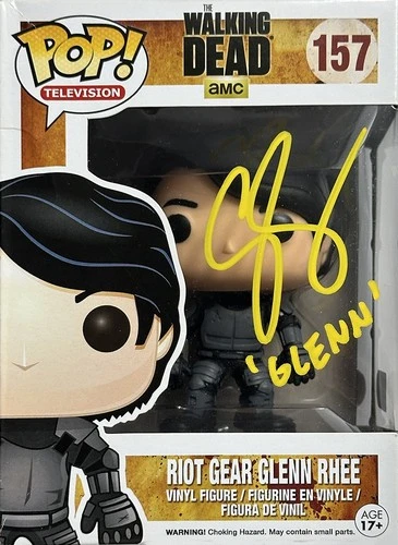 🔥Funko Pop! The Walking Dead - Glenn Rhee #157 Signed Steven Yuen W/COA!🔥