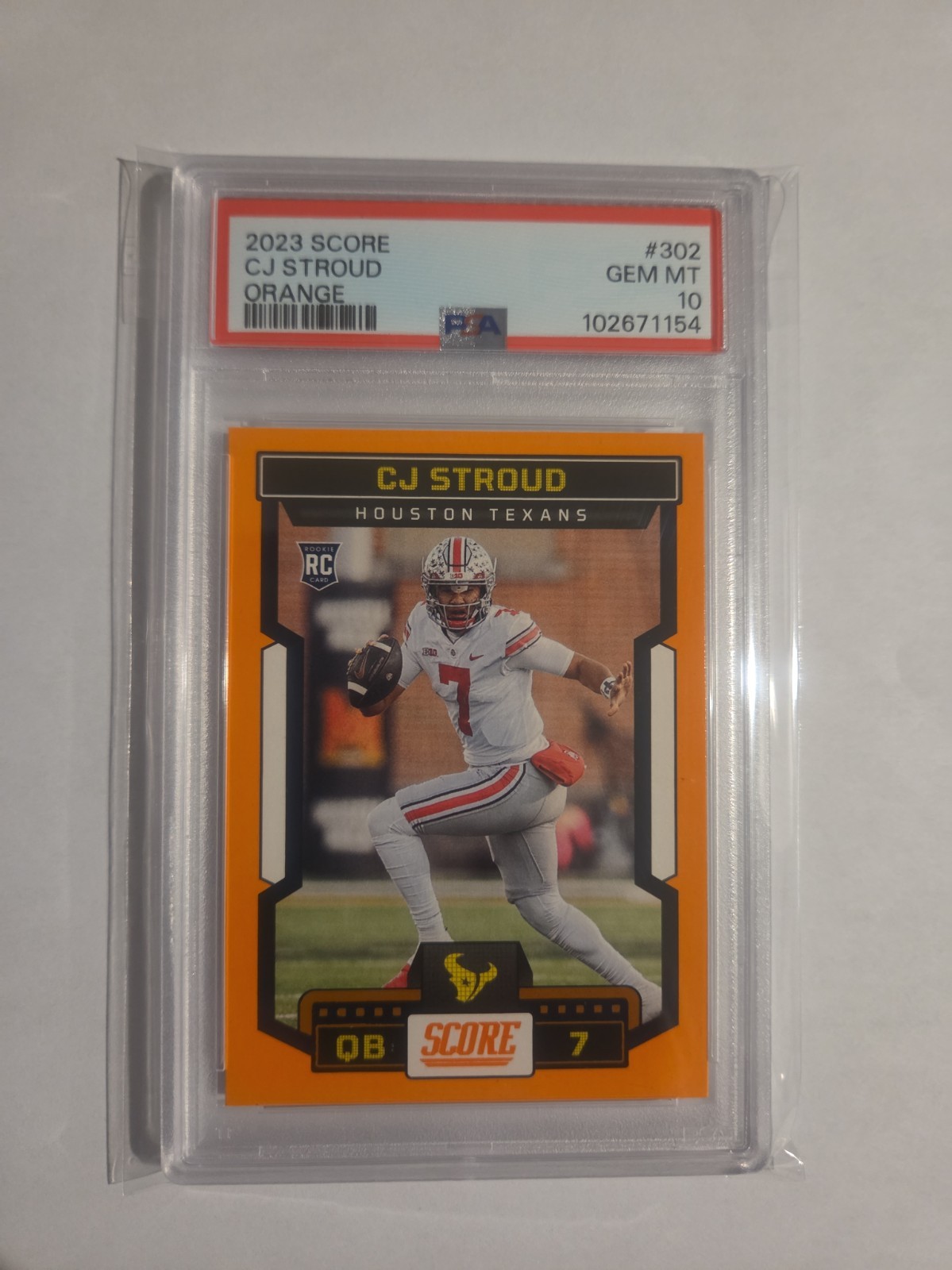 CJ Stroud Panini Score #302 Orange