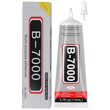 3.7oz B7000 Rhinestone Clear Glue for Jewelry Making, 110 ml Multipurpose Adhesi