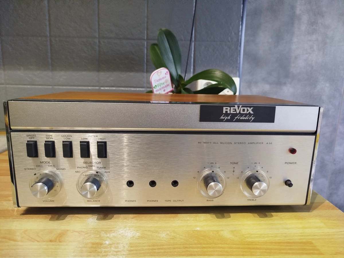 Amplificador de alta fidelidad vintage Revox A50