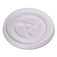 WinCup 222076 Plastic Lids for 6 oz Hot Cups and Bowls - White (1000/Carton) New