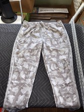 Adidas Joggers Women Camo Track Bottoms AOP Tiro- Zip Legs Size Large