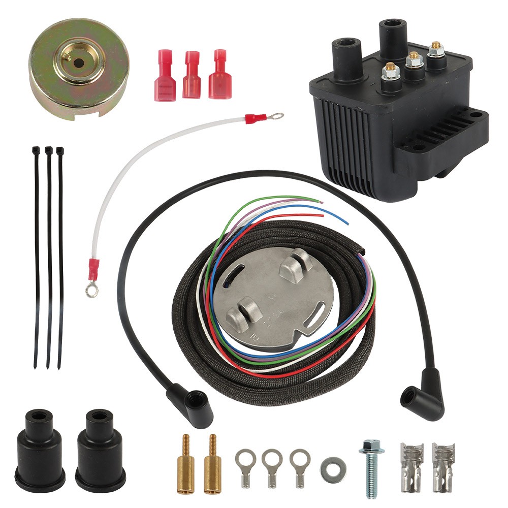 Single Fire Programmable Ignition Coil Kit For Evo Big Twin XL 1970-2003 53-660