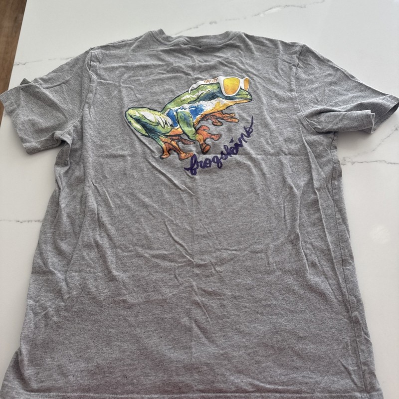 Oakley Shirt Grey Frog Skins - Size Small