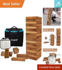 54-Piece Giant Tumble Tower Game Fun Stacking Competitive Family Activity