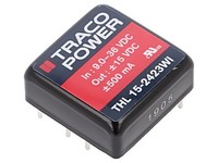 Thl 15-2423WI Wandler: Dc/Dc 15W Ueing: 9-36VDC Uausg: 15VDC Uausg2: -15VDC Trac