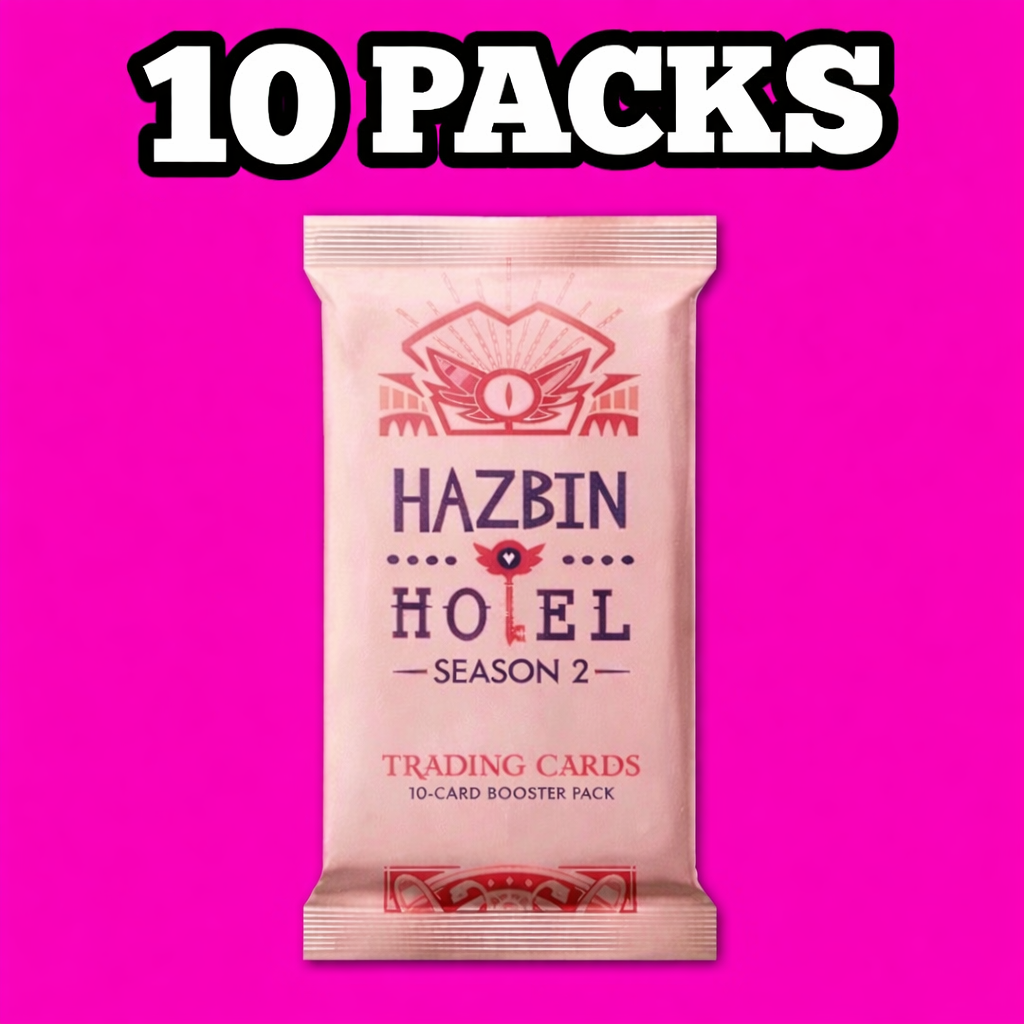 HAZBIN HOTEL Season 2 Trading Cards 2nd Edition 10 Booster Packs