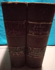 1910 THE CONSTITUTION OF THE US BOOKS 1&2 It's History Application Construction 