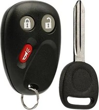 Key Fob Keyless Entry Remote with Ignition Key fits 2003-2006 Avalanche 1-Pack