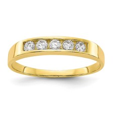 10k CZ Polished Child's Ring 10C1146