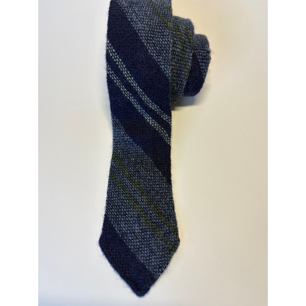 Mens Plaid Shetland Wool Neck Tie by St. Andrew's by Stratford