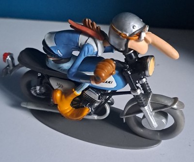 Joe Bar Team Loved Lasauce Kawasaki 350 Avenger 1971 1/18th Glenat Motorcycle Figure