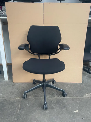 #ad #ad Humanscale Freedom Task Chair Black Fabric Black Frame Advanced Duron Armrests $460.00