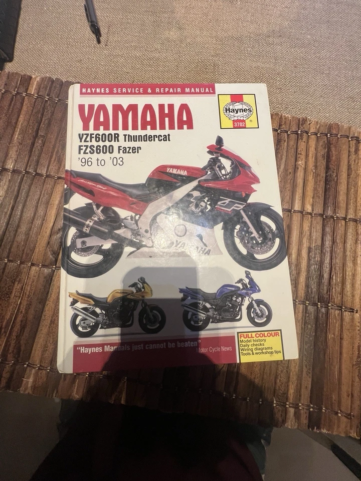 Manual de reparación Haynes '96-'03 Yamaha YZF600R Thundercat y FZS600 Fazer Foto 2 de 4