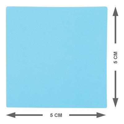 Beschriftbare Magnete 5 x 5 cm - 25er Set Magnete - blau