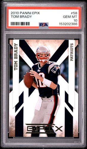 2010 PANINI EPIX #58 TOM BRADY PSA 10