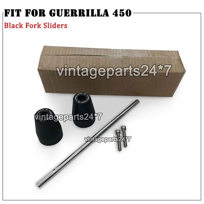 Passend für Royal Enfield Guerrilla 450 Aluminium-Vordergabelschieber, Schwarz