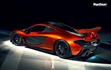 Cars top gear mclaren Desk Mat Stitched