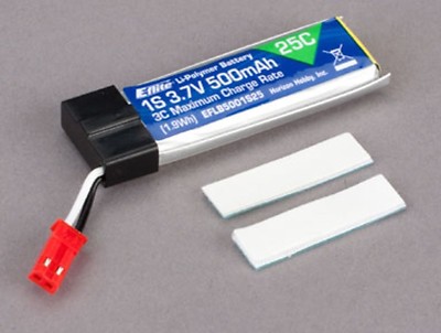 E-Flite EFLB5001S25 Blade 120SR 500mAh 1-Cell 3.7V 25C LiPo Battery 120 SR