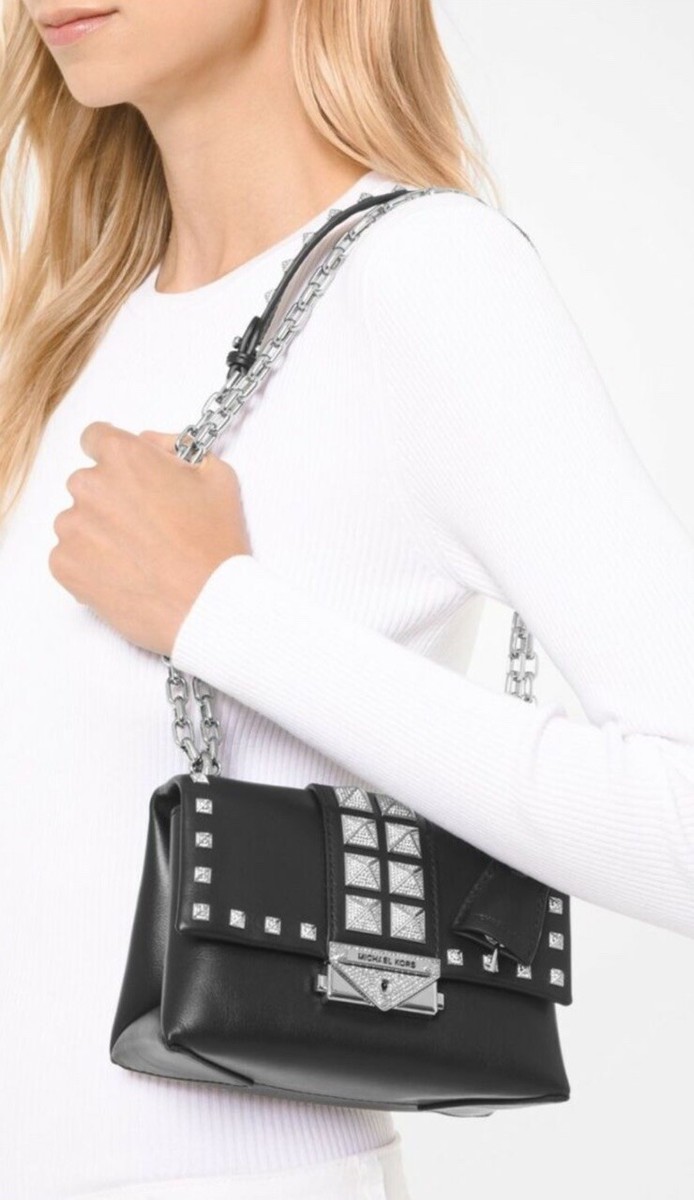 Michael Kors Cece Medium Studded Cece Medium Leather Chain