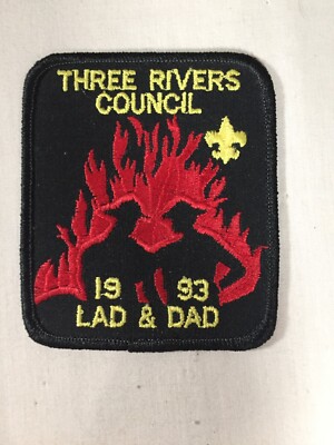 1993 Three Rivers Council Lad & Dad BSA Activity Patch | eBay