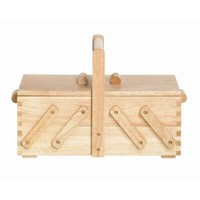 Prym NäHkasten Holz S (Hell) - 612545 NäHkäStchen, NäHkorb, Handarbeiten
