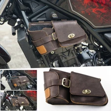 Multipurpose Leather Bag Brown FIT FOR Honda rebel cmx 300-500 2017-24