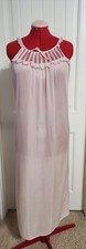 Vintage 60s/70s Sears Sheer Pink Long Babydoll Nightgown Nightie Size 12/14