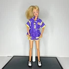Vintage 1998 Mattel Barbie Los Angeles Lakers Basketball Outfit & Shoes