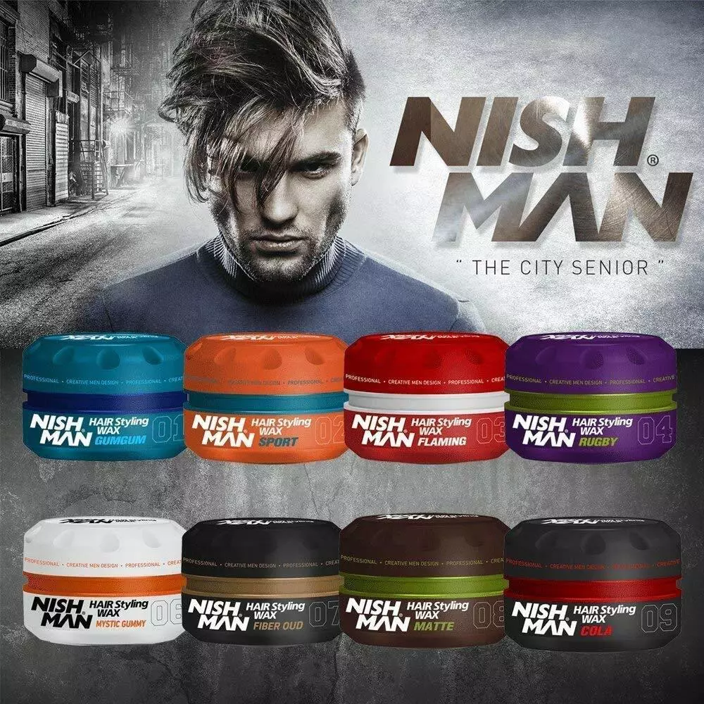 Nish Man Hair Styling Wax, Tarantula Spider Web Wax S3