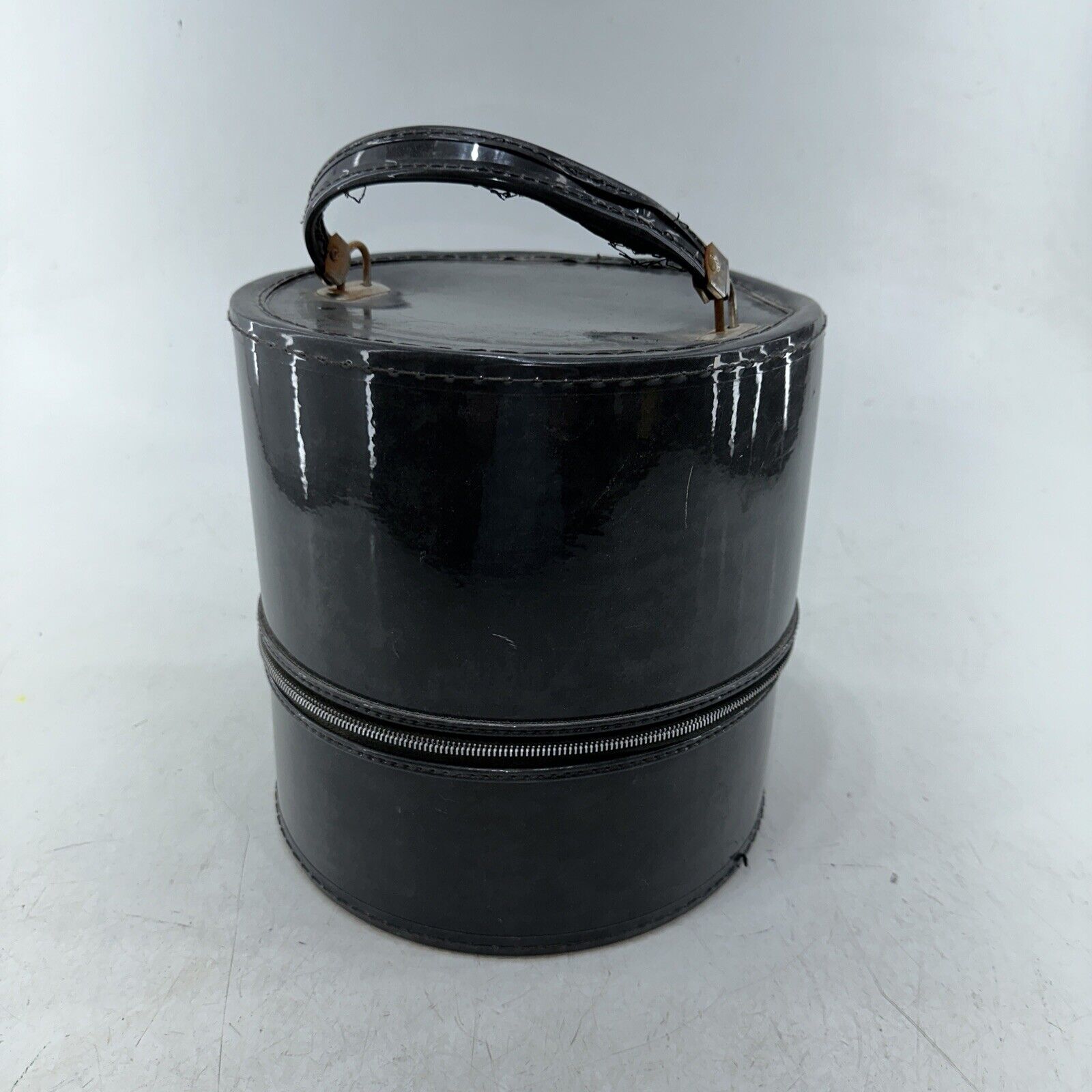 Vintage Hat - Carry / Storage Box - Box Only Blac… - image 1