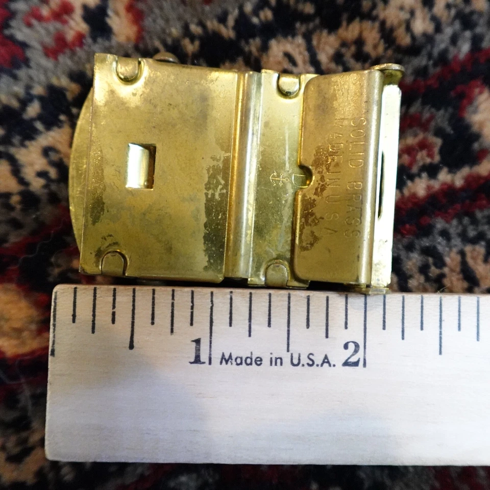 Boy Scouts Belt Buckle Solid Brass Vintage USA Made - Image 4 of 4