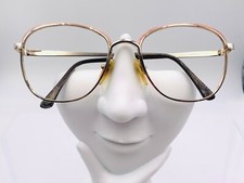 Vintage Nordic Pink Gold Metal Oval Sunglasses Frames Germany