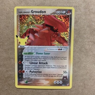 Team Magma's Groudon 9/95 Celebrations: Classic Collection Holo